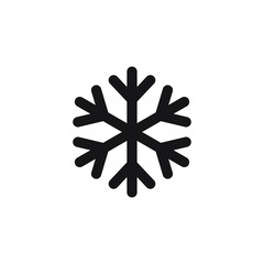 Snowflake icon. snow icon isolated on white background. Symbol of winter, frozen