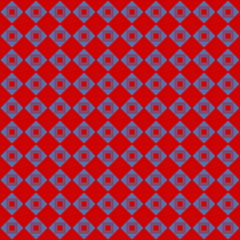 Illustration with repetitive geometric shapes covering the background. Drawing with colored pattern that can be used as a web pattern, wallpaper, digital graphics, gifts and artistic decorations.