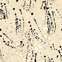 Paint splashes texture seamless pattern