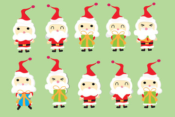 christmas card with Santa character