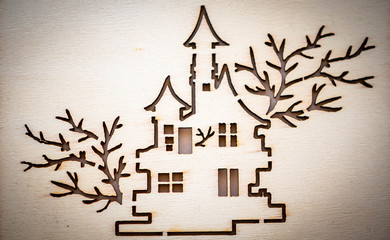 christmas tree on background