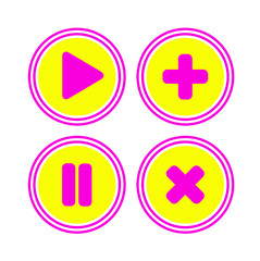 Fototapeta premium buttons for web vector