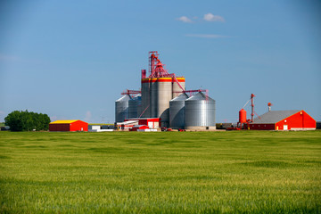 Canadian Prairies Granary Grain Elevator Saskatchewan
