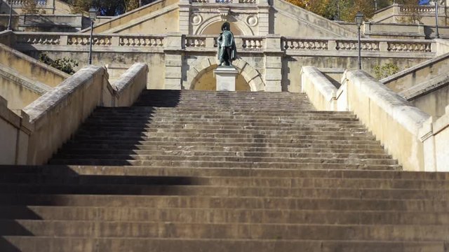 old stairway called escalier monumental in the town of Auch in southern france
