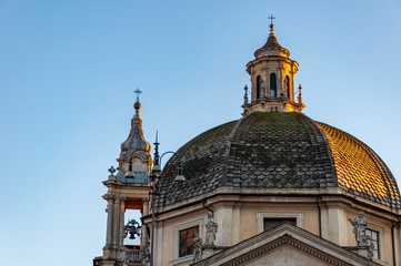 Fototapeta na wymiar Rome Italy. Church of 
