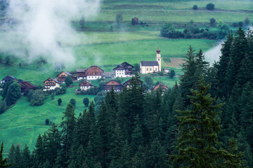 small alpine village in Italy