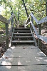 Nature Hike with Stairs and Waterfall