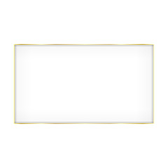 Frame with shadow. Frame of gold color on a white background
