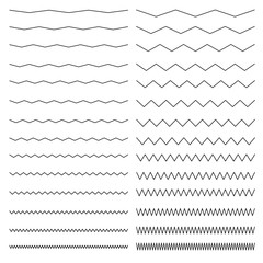 Set of wavy, sinuous horizontal lines