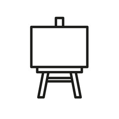 Easel icon. Simple vector illustration