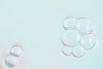 bubbles on blue background