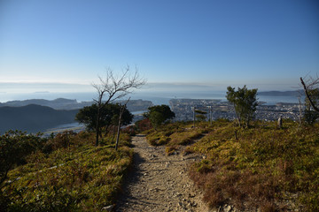 日本の兵庫県赤穂市の山の風景