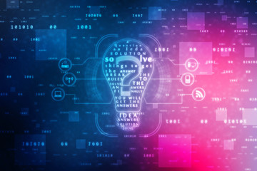 2d illustration question mark background