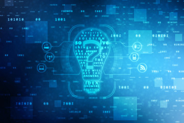 Obraz premium 2d illustration question mark background