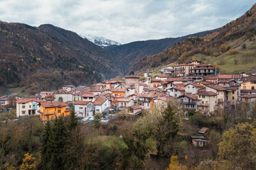 Fototapeta na wymiar Village of Pezzaze in Val Trompia, Italy