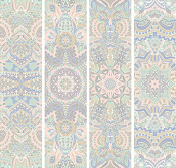 Tribal vintage abstract floral geometric ethnic seamless pattern ornamental