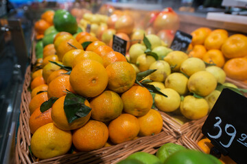 tangerine in the store