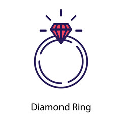 Diamond Ring Vector 