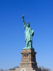 Fototapeta premium Statua Wolności na Liberty Island. Nowy Jork, Nowy Jork, USA.