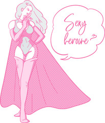  Sexy and powerful super heroine