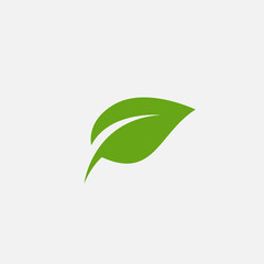 Green leaf ecology nature element vector icon, Leaf Icon, green leaf ecology nature element vector