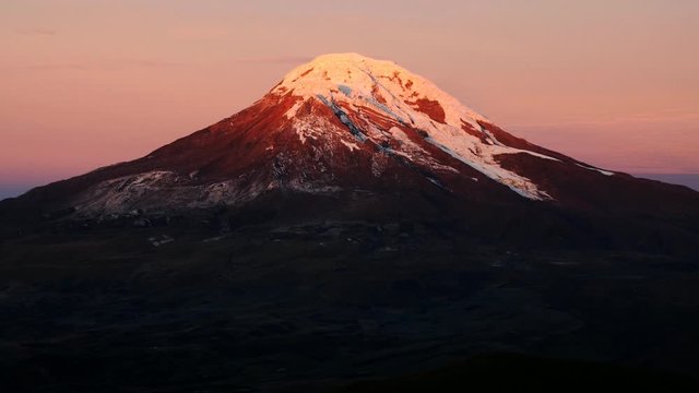 Chimborazo volcano, highest point on earth, ecuador