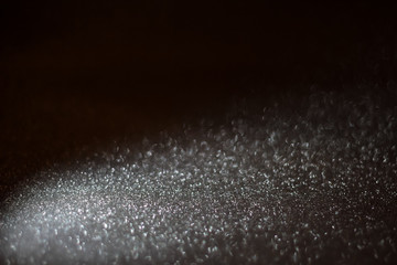 Banner black silver glitter christmas abstract background.