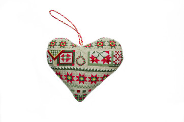  Christmas toy heart, handmade