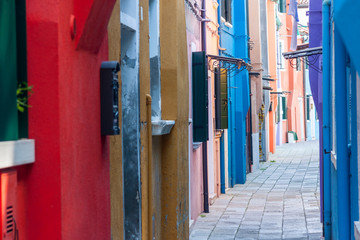 Obraz na płótnie Canvas Colorful houses on Burano