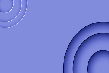 An abstract background with layers of purple circles arranged in layers