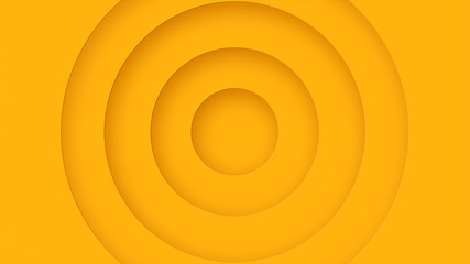 Abstract background with layers of yellow circles arranged in layers