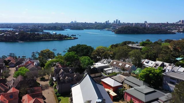 Sydney - Low Flight Over Balmain