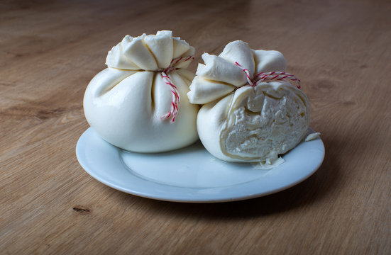 burrat cheese on a plate