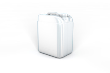   plastic can isolated on white background