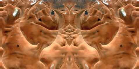 abstract symmetrical photograph of the deserts of Africa from the air, aerial view, abstract...