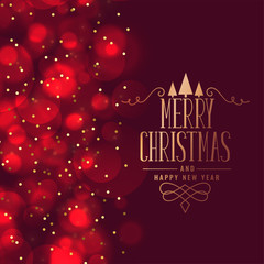 lovely merry christmas festival greeting design background