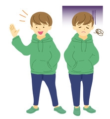 気分の波が激しい男の子