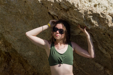 young woman in bikini