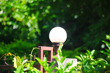 Lamp in front of the house