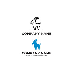 Goat logo design vector