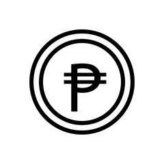 Obraz premium PHILIPPINE banking currency symbol, peso vector icon template