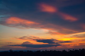 Cloudscape Against Sky During Sunset 