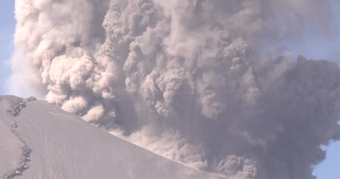 Large Explosive Eruption At Sakurajima Volcano In Japan - 2015