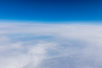 Fototapeta na wymiar 飛行機からの雲海#4