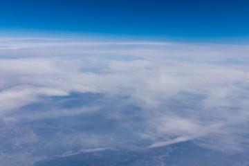 Fototapeta na wymiar 飛行機からの雲海#5