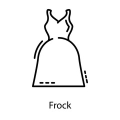 Female Frock Vector