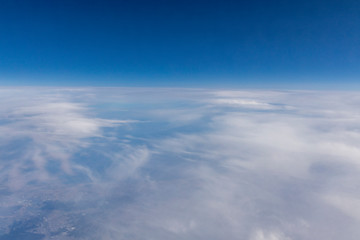 Fototapeta na wymiar 飛行機からの雲海#8