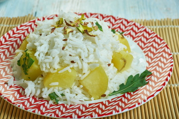 Patatesli Pirinc Pilavi