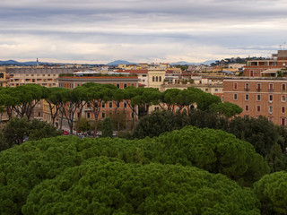 Obraz premium Views of the main streets of Rome, Italy