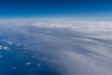 Fototapeta na wymiar 飛行機からの雲海#17